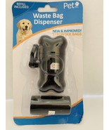 Pet Inc. Waste Bag Dispenser *NEW &amp; IMPROVED Stronger Bags* (Black Color) - £6.19 GBP