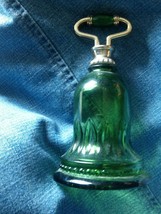 Avon Emerald Green Glass Bell Perfume Bottle - Empty - 1978 Vintage EUC - £11.15 GBP