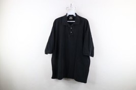 Vintage 90s Streetwear Mens XL Faded Blank Heavyweight Collared Polo Shi... - $44.50