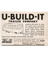 1949 U Build It Trailer Company Advertisement Mobile Home RV Automobilia... - €17,15 EUR