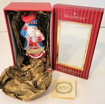 Waterford Holiday Heirlooms 2007 Patriotic Santa Ornament In Original Box &amp; Card - £26.01 GBP