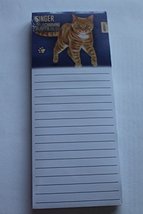 Magnetic Memo Note Pad - Retro Vintage Ginger Cat - $6.38