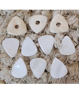 Handcrafted Guitar Picks Plectrum Set of 10 Assorted 3 Types / Styles Camel Bone - $26.00
