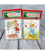 Vintage Commodore Christmas Story Book Ornaments Frosty Snowman &amp; Animal... - £22.40 GBP