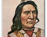 Ogala Indian Chief Red Cloud Portrain UNP Chrome Postcard U12 - $4.90