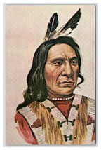 Ogala Indian Chief Red Cloud Portrain UNP Chrome Postcard U12 - £3.85 GBP
