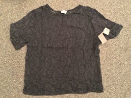 Cliche’ Short Sleeve Sheer Shirt, Size L, NWT - $9.50