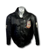 McMaster University Jacket Black Leather Sz 52 Health Sci Vintage Canada... - $232.60