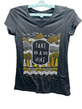 Perfect Tri DisTrict Women&#39;s Tshirt Size Small Black Take A Hike Logo - £15.62 GBP