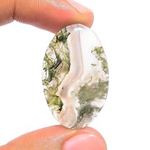 Mind Blowing Top Grade Quality 100% Natural Moss Agate Oval Shape Caboch... - £12.20 GBP