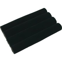 3 Continuous Slot Black Velvet Ring Display Tray Insert 5 1/2&quot; x 3 1/4&quot; - £9.43 GBP