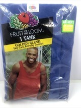 VTG 2002 Fruit of the Loom 1 Tank Top Mens 3XL NEW Blue - £11.64 GBP