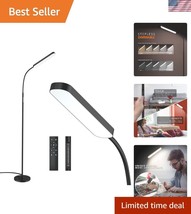 Elegant Adjustable LED Floor Lamp - Eye-Caring Light with Remote &amp; Touch... - $840.68 MXN