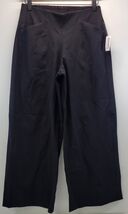 M2) Old Navy Woman High Rise Pixie Wide Leg Black Pants Small Petite - $9.89