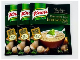 KNORR Creamy Boletus Soup with onion 3ct. Made in Poland - FREE SHIPPING - £11.69 GBP