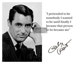 Cary Grant &quot;I Pretended To Be Somebody I Became That Person&quot; Quote 8X10 Photo - £6.71 GBP