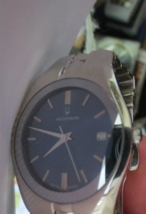 Bulova Accutron 26B15 Quartz Watch Blue Dial Date Indicator - £73.30 GBP