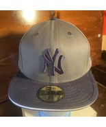 New York Yankees NewEra 59FIFTY 7 3/8 Blue/White/Gray Fitted MLB Ballcap... - $27.43 CAD