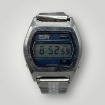 Seiko 0432-4020 Digital Quartz Wrist Watch Japan Stainless Steel Parts o... - $99.15