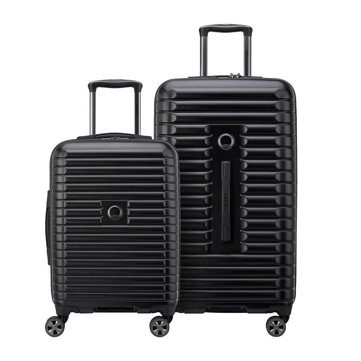 DELSEY LUGGAGE SUITCASE SET CARRY ON SETS LARGE CHECKED BAG HARD SHELL TRAVEL ~~ - $199.99