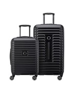 DELSEY LUGGAGE SUITCASE SET CARRY ON SETS LARGE CHECKED BAG HARD SHELL T... - £157.31 GBP