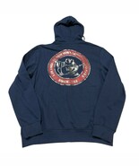 True Religion Hoodie Men L City Buddha Print Full Zip Dress Blue Kangaro... - $47.12 CAD