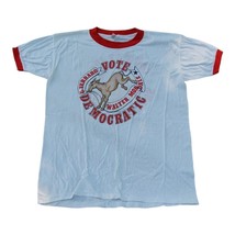 Mondale/Ferraro 1984 Présidentiel Campagne Simple Couture T-Shirt USA Ta... - $91.01