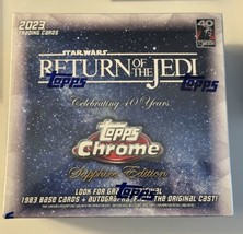 2023 Topps Chrome Star Wars Sapphire Edition Box Return of the Jedi -Sealed Box - £140.27 GBP