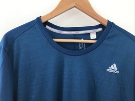 Adidas Running Teal Blue Climacool Activewear Quick Dry Travel Shirt XL 50&quot; - $19.99
