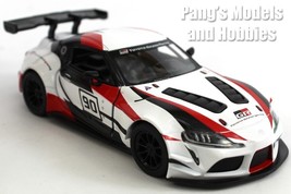 5 inch Toyota GR Supra Racing Concept - Racing - 1/36 Scale Diecast Model White - $16.82