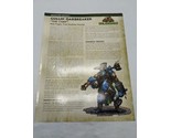 Iron Kingdoms Unleashed Gullin Oakbreaker The Chief RPG Character Booklet - £27.82 GBP