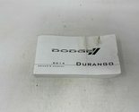 2014 Dodge Durango Owners Manual OEM Z0A1860 [Paperback] Dodge - £33.48 GBP