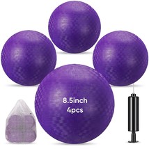 4 Pcs Playground Ball 8.5 Inches Inflatable Ball Dodgeball Balls With 1 Pcs Hand - £22.18 GBP