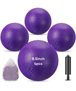 4 Pcs Playground Ball 8.5 Inches Inflatable Ball Dodgeball Balls With 1 ... - £23.16 GBP