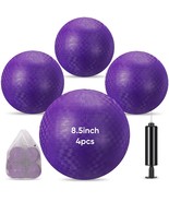 4 Pcs Playground Ball 8.5 Inches Inflatable Ball Dodgeball Balls With 1 ... - $28.32