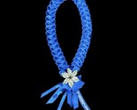 Graduation Money Lei Flower Crisp Bills Blue 2024 Four Braided Ribbons - $64.35