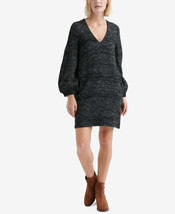 Lucky Brand Womens Blouson Sleeve Knit Sweater Dress Color Black Multi Size XS - £75.07 GBP