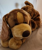 VTG 2000 Toys R Us Animal Alley Laying Brown Darby  Dog Extra Large Plush 30” - £31.28 GBP