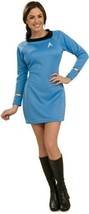 Star Trek Classic TV Series Deluxe Adult Science Uniform Blue Dress, NEW - £41.51 GBP