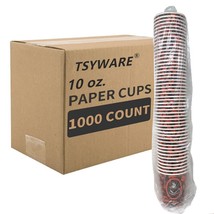 1000 Ct Disposable Paper Hot Coffee Cups Coffee Bean Design WHOLESALE LO... - £70.05 GBP