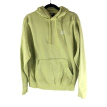 Nike Sportswear Mens Club Fleece Pullover Hoodie Green Yellow S - $19.24