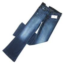 NWT 7 For All Mankind Dojo in Lake Blue Trouser Flare Stretch Jeans 31 x 34 ½ - £93.48 GBP