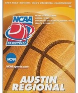 2005 NCAA MEN&#39;S BASKETBALL CHAMPIONSHIP Austin Regional Program - Michig... - £28.23 GBP