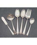 Silverplate Flatware Lot 7 pc Hostess Serving Set Rogers Starlight 50&#39;s ... - $1,142.18 MXN