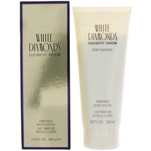 New! WHITE DIAMONDS by Elizabeth Taylor, 6.8 oz Perfumed Body Lotion  for Women - £18.18 GBP