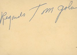 Tom Gola original signature - £159.67 GBP