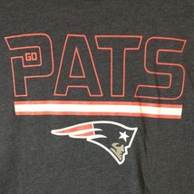 &#39;47 NFL New England Patriots Shirt Mens Large GO PATS Gray Short Sleeve - £75.27 GBP