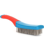 Heavy Duty Stainless Steel Wire Brush with Comfortable Plastic Handle - $92.92 MXN