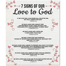 Bible Verse Canvas Signs of Our Love to God 1 Corinthians 137 Christian ... - $69.29