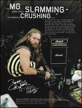 Zakk Wylde 2006 Marshall MG Series amp stack advertisement Black Label Society - $3.60